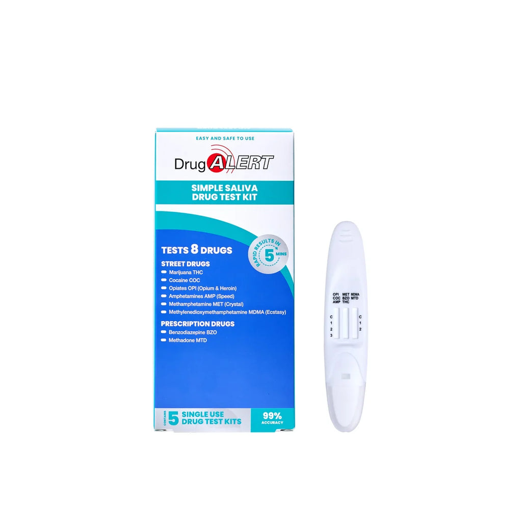 Drug Alert Saliva Self-Testing Kit, 5 Pack
